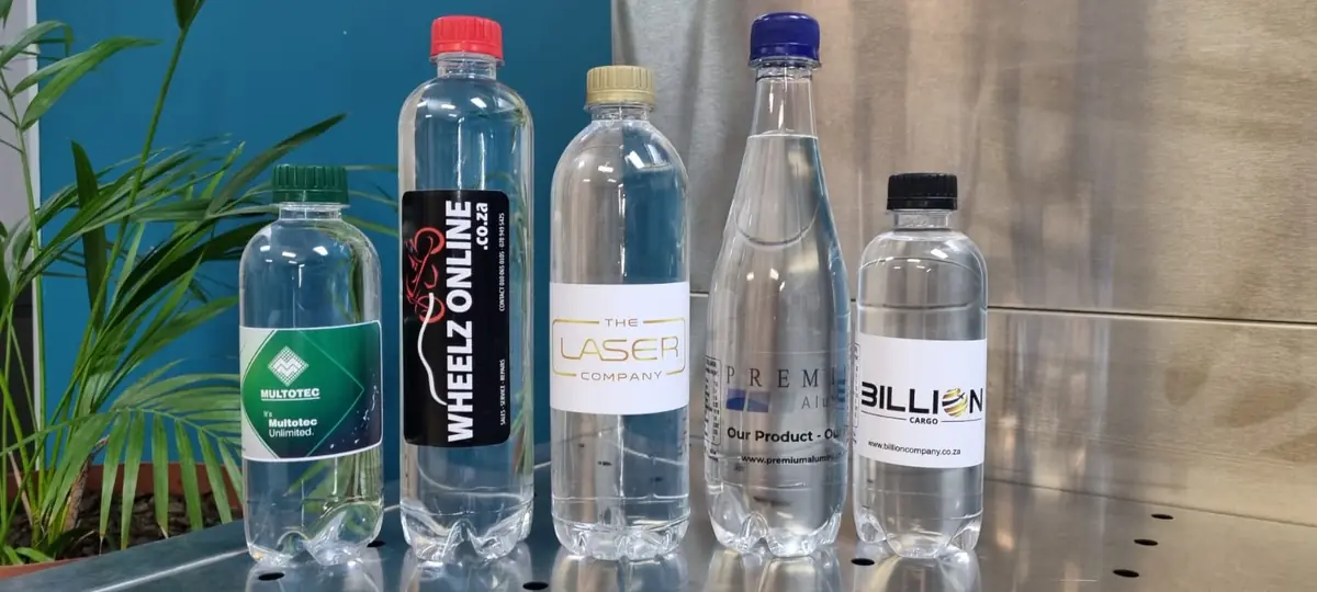 Previous H2O Sensation branded water work including Multotec, Wheelz Online, The Laser Company, Premium Aluminium and Billion Cargo