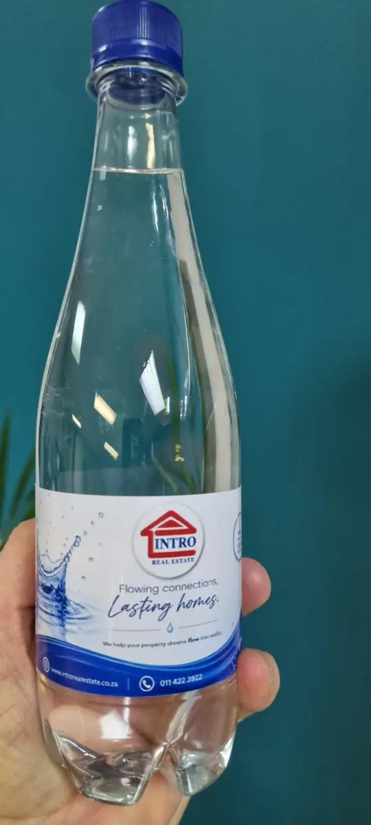 Intro Real Estate custom branded water bottles