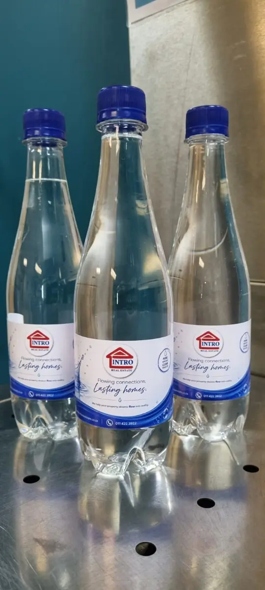 Custom branded water range produced by H2O Sensation