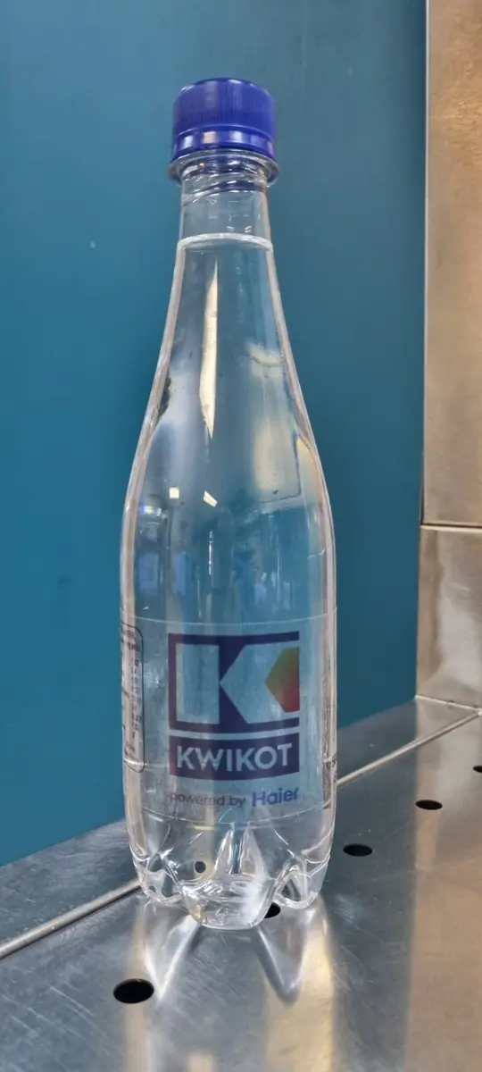 Kwikot custom branded water produced by H2O Sensation