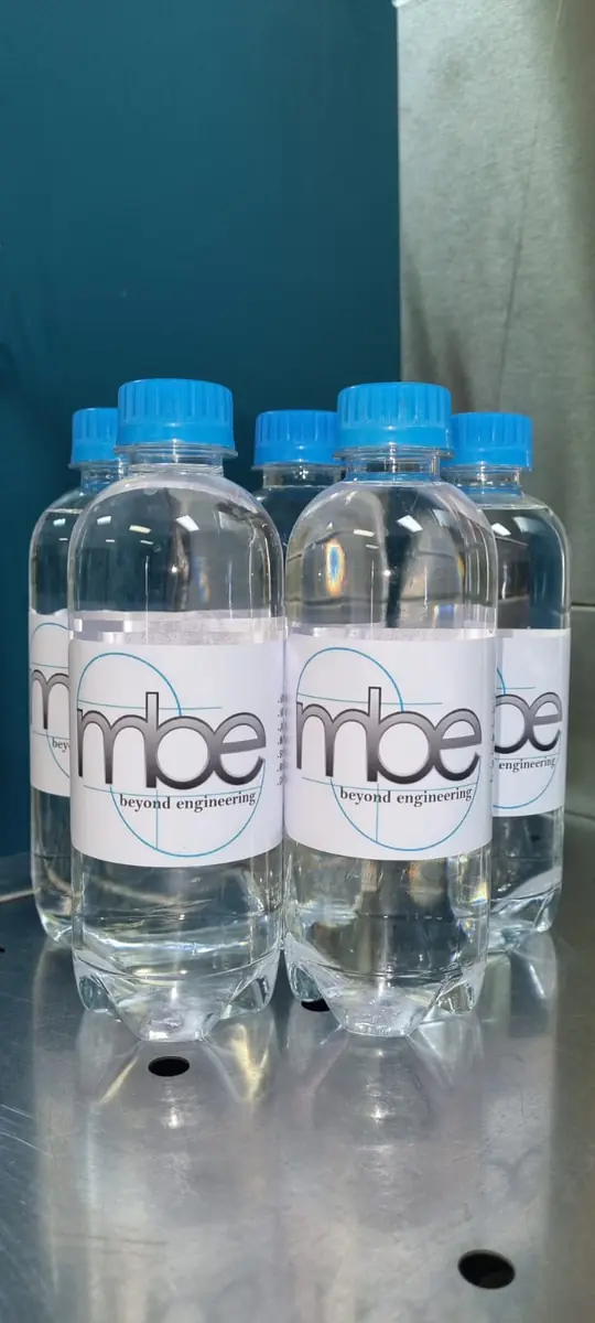 MBE custom branded water produced by H2O Sensation