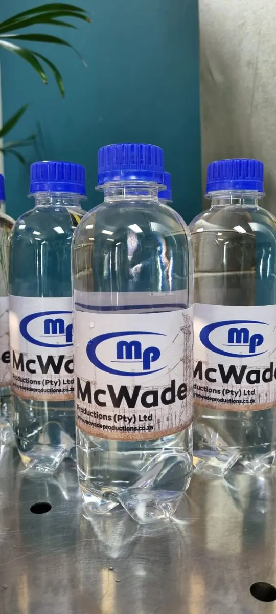 McWade Productions custom branded water bottles
