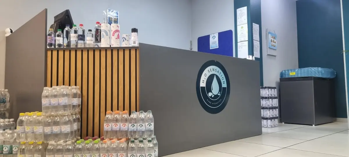H2O Sensation water refill shop in Atlasville Boksburg